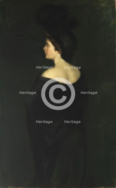 Laura in Blacks, 1899. Creator: Alice Pike Barney.