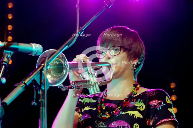 Laura Jurd, Love Supreme Jazz Festival, Glynde Place, East Sussex, 2015. Artist: Brian O'Connor.