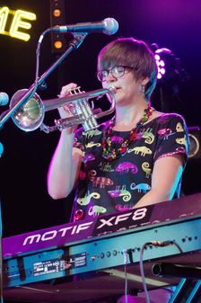 Laura Jurd, Love Supreme Jazz Festival, Glynde Place, East Sussex, 2015. Artist: Brian O'Connor