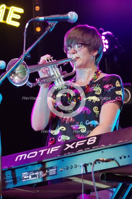 Laura Jurd, Love Supreme Jazz Festival, Glynde Place, East Sussex, 2015. Artist: Brian O'Connor.