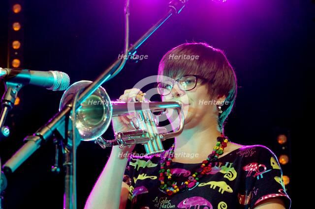 Laura Jurd, Love Supreme Jazz Festival, Glynde Place, East Sussex, 2015. Artist: Brian O'Connor.