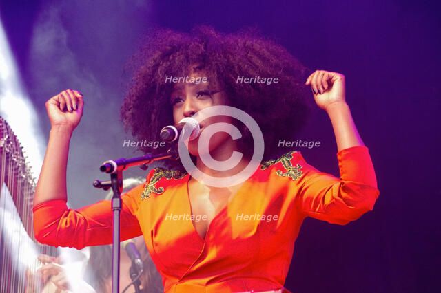 Laura Mvula, Love Supreme Jazz Festival, Glynde Place, East Sussex, July 2014. Creator: Brian O'Connor.