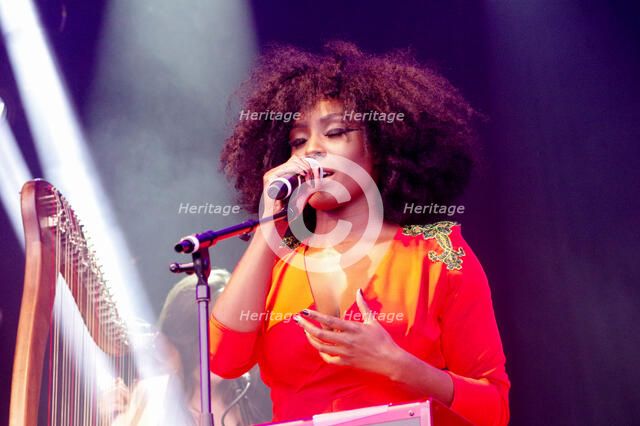 Laura Mvula, Love Supreme Jazz Festival, Glynde Place, East Sussex, July 2014. Creator: Brian O'Connor.
