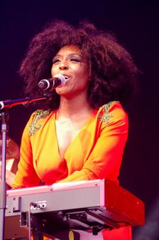 Laura Mvula, Love Supreme Jazz Festival, Glynde Place, East Sussex, July 2014. Creator: Brian O'Connor