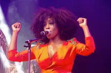 Laura Mvula, Love Supreme Jazz Festival, Glynde Place, East Sussex, July 2014. Creator: Brian O'Connor