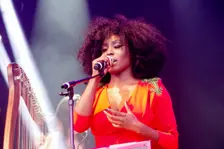 Laura Mvula, Love Supreme Jazz Festival, Glynde Place, East Sussex, July 2014. Creator: Brian O'Connor