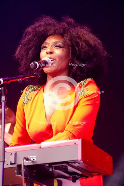Laura Mvula, Love Supreme Jazz Festival, Glynde Place, East Sussex, July 2014. Creator: Brian O'Connor.