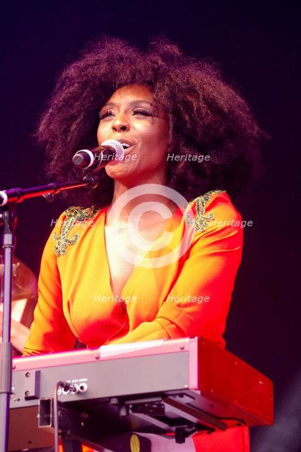 Laura Mvula, Love Supreme Jazz Festival, Glynde Place, East Sussex, July 2014. Creator: Brian O'Connor.