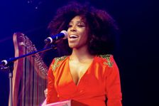 Laura Mvula, Love Supreme Jazz Festival, Glynde Place, East Sussex, July 2014. Creator: Brian O'Connor
