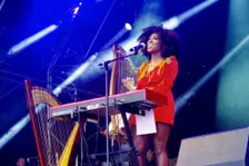 Laura Mvula, Love Supreme Jazz Festival, Glynde Place, East Sussex, July 2014. Creator: Brian O'Connor