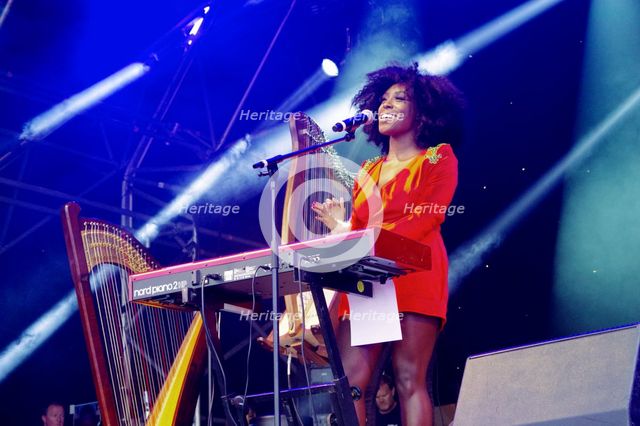Laura Mvula, Love Supreme Jazz Festival, Glynde Place, East Sussex, July 2014. Creator: Brian O'Connor.
