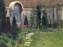 Laura Stafford Stewart house, 205 West 13th Street, New York, New York, 1921. Creator: Frances Benjamin Johnston