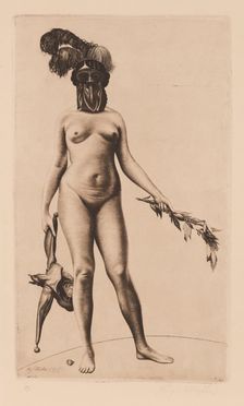 Laurel and Fool's Cap, 1916. Creator: Müller, Richard (1874-1954)