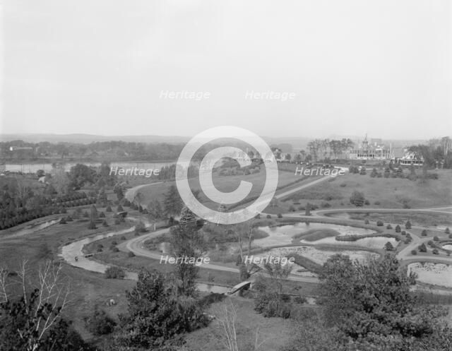 Laurel Hill and aquatic gardens, Forest Park, Springfield, Mass., c.between 1910 and 1920. Creator: Unknown.