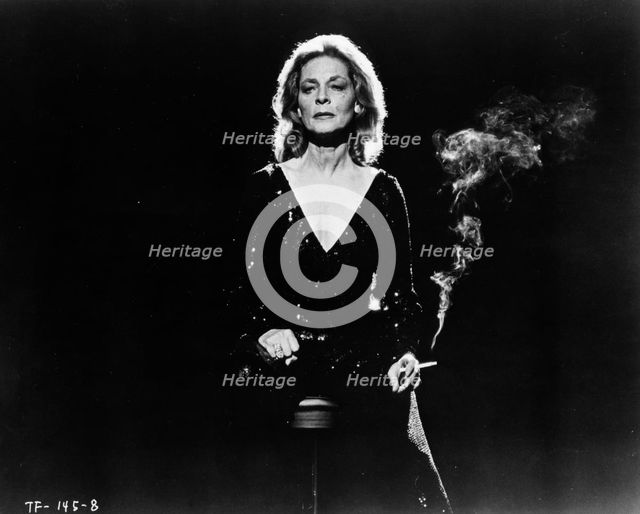 Lauren Bacall (1924- ), American actress, in a scene from 'The Fan', 1981. Creator: Unknown.