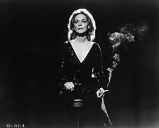 Lauren Bacall (1924- ), American actress, in a scene from The Fan 1981