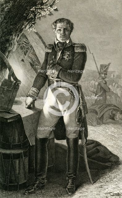 Laurent Gouvion Saint-Cyr, 1804, (1839). Creator: Julien Leopold Boilly.