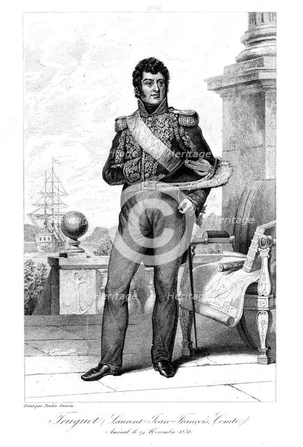 Laurent Jean Francois Truguet (1765-1831), French admiral, 1839.Artist: Geille