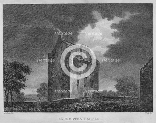 'Laureston Castle', 1804. Artist: James Fittler.