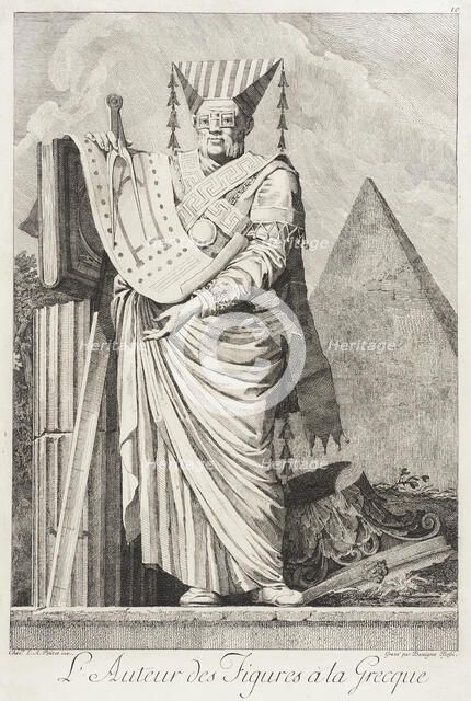 L'Auteur des figures à la Grecque, 1771. Creator: Bossi.