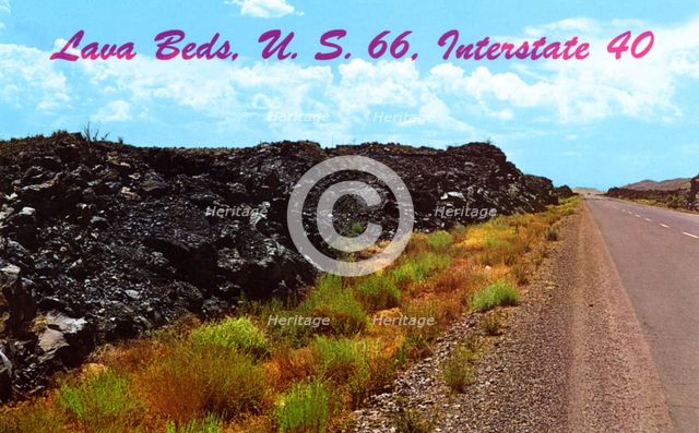 Lava beds, near Grants, New Mexico, USA, 1964. Artist: Unknown