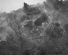 Lava Flowing from the Eruption of Mount Vesuvius, 1943-1944. Creator: British Pathe Ltd