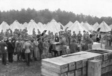 L'Avant-Guerre aux Etats-Unis; Le mouvement national aux Etats-Unis en 1915: distribution...1917. Creator: Underwood & Underwood