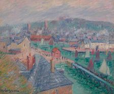 L’avant port de Fécamp (Normandie), 1920. Creator: Loiseau, Gustave (1865-1935)