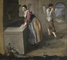 Lavandaia (Laundress), c. 1725. Creator: Ceruti, Giacomo Antonio (1698-1767)