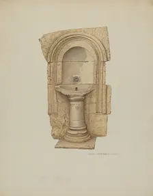 Lavabo, c. 1940. Creator: Rose Campbell-Gerke