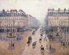 L'Avenue de l'Opéra. Snow. Morning 1898. Artist: Camille Pissarro