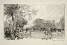 LAvenue des Champs Elysées. Creator: Auguste Louis Lepère (French, 1849-1918)