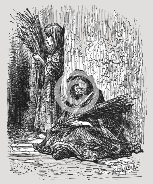 'Lavender Girl', 1872.  Creator: Gustave Doré.