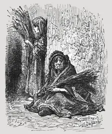 Lavender Girl 1872. Creator: Gustave Doré