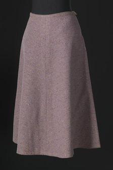 Lavender tweed skirt designed by Arthur McGee, mid 20th-late 20th century. Creator: Arthur McGee
