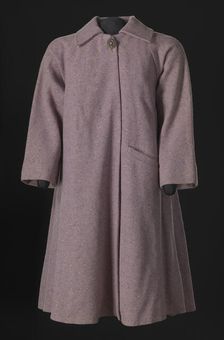 Lavender tweed swing coat designed by Arthur McGee, mid 20th-late 20th century. Creator: Arthur McGee
