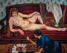 L'avenir révélé ou la diseuse de bonne aventure (The future Revealed or the Fortune-Teller), 1912. Creator: Valadon, Suzanne (1865-1938)