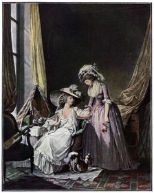 L'aveu Difficile 1786 (1931).Artist: Jean-François Janinet
