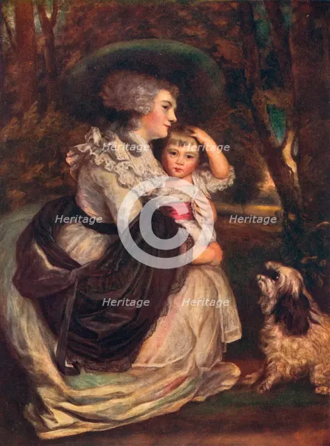 Lavinia, Countess Spencer (1762-1831), and John Charles Spencer, Viscount Althorp (1782–1845)', 1906 Artist: Sir Joshua Reynolds