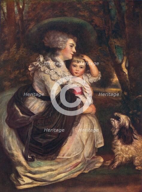 Lavinia, Countess Spencer (1762-1831), and John Charles Spencer, Viscount Althorp (1782–1845)', 1906 Artist: Sir Joshua Reynolds