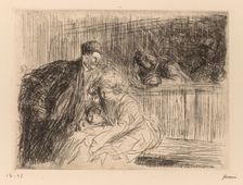 LAvocat Parlant au prevenu. Creator: Jean Louis Forain (French, 1852-1931)