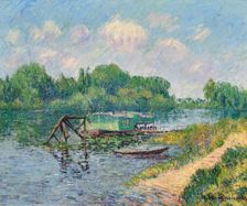 Lavoir sur la Seine à Herblay, 1906. Creator: Loiseau, Gustave (1865-1935)