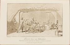 Lavoisier in his laboratory, Early 19th cen.
