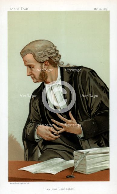 'Law and Conscience', 1883.Artist: Verheyden