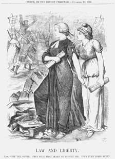 Law and Liberty 1880. Creator: Joseph Swain