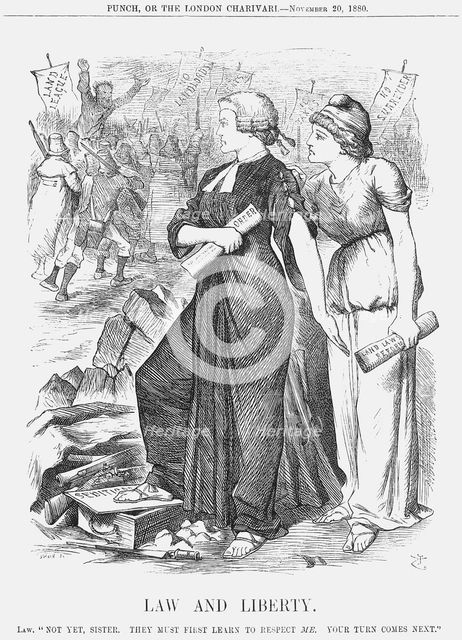 'Law and Liberty', 1880. Creator: Joseph Swain.