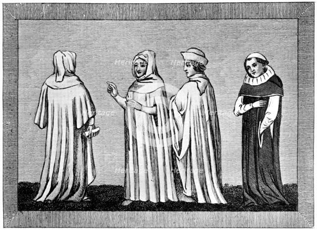 Law habits, 14th-15th centuries, (1910). Artist: Unknown