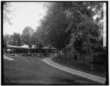 Lawn at Hyde Manor, Green Mountains, between 1900 and 1906. Creator: Unknown