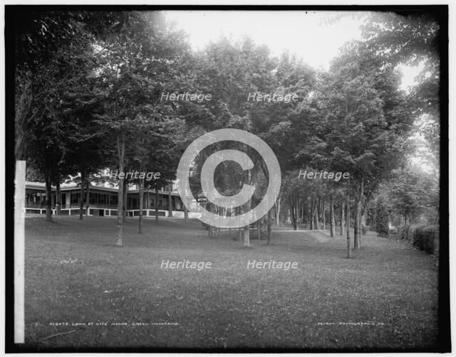 Lawn at Hyde Manor, Green Mountains, between 1900 and 1906. Creator: Unknown.