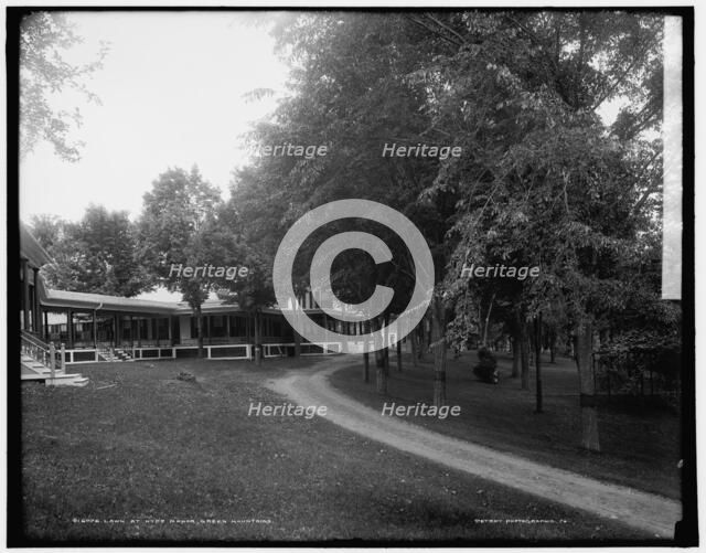 Lawn at Hyde Manor, Green Mountains, between 1900 and 1906. Creator: Unknown.